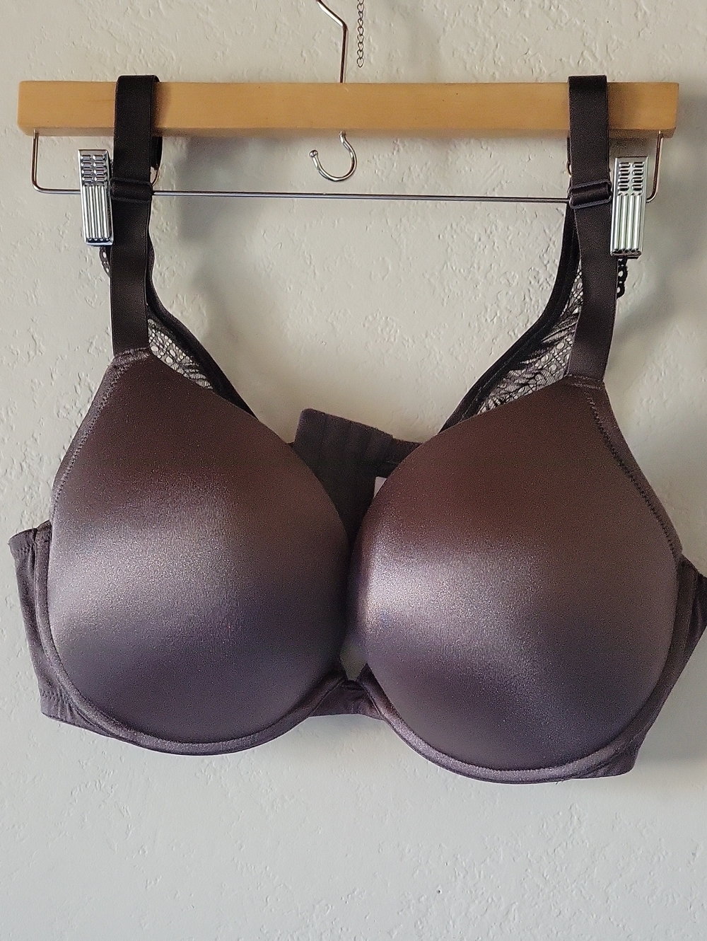 Cacique Women Push-up Bra in Dark Grey Size 42DD